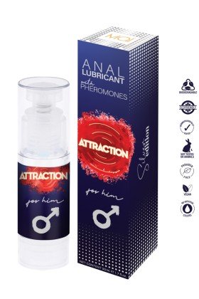 Lubrifiant anal aux phéromones pour homme - Attraction Attraction cosmetics - 1