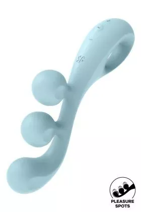 Multi-vibromasseur Tri Ball 2 bleu - Satisfyer Satisfyer - 1