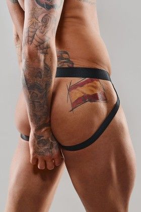 Jockstrap en tulle zébré - Regnes Regnes - 2