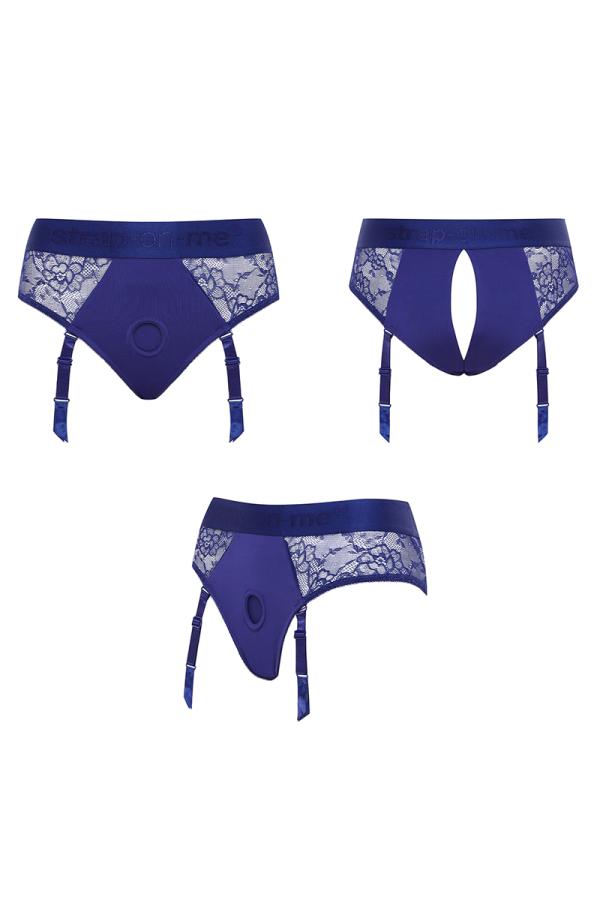 Harnais lingerie Diva (bleu) - Strap On Me Strap-on-Me - 5