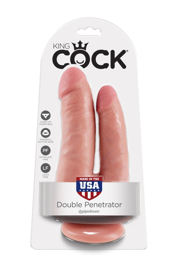 Gode double pénétration 15cm - King Cock Pipedream - 4